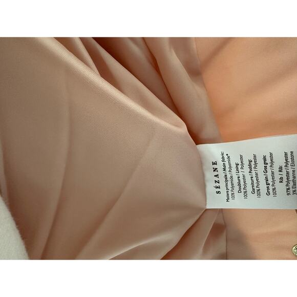 Sezane Riche Bomber Coat in Powder Pink M 38 US 6 - Picture 9 of 11